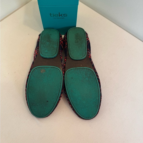 Tieks womens Plaid Ballet Flats - Red and Blue - Picture 5 of 5